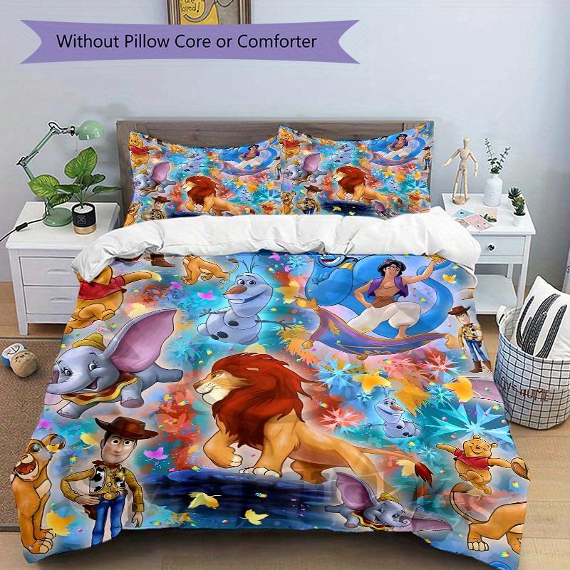 3pcs The Lion King & Friends Printed Bedding Set, Soft and Comfortable Quilt Cover for Bedroom B089