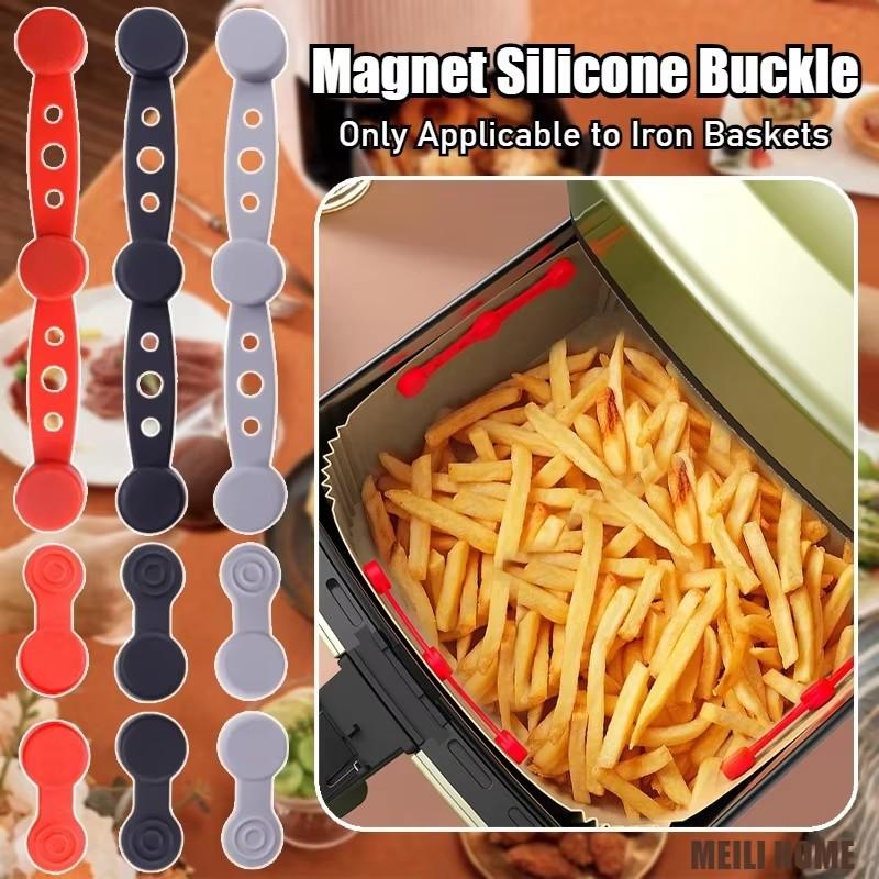 1 Set Magnetic Silicone Buckles for Air Fryer Non-Stick Parch Clips, Magnetic Fasteners, Compatible with /Air Fryer Ovens