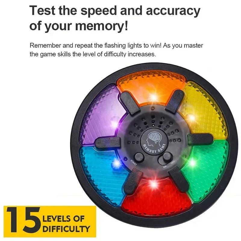 [lnteractive Memory Game] Electronic Memory Games Console | Focus, Memory, Logic TrainingToys, Circular Memory Game, Puzzle Toys