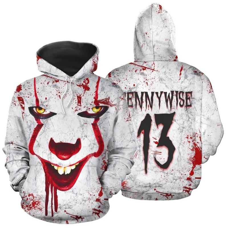 You Can t Kill The Boogeyman Horror Movie Hoodies Men Blood Splatter 3D Printed Sweatshirts Women Halloween Hoody Pullovers Tops S бежевый