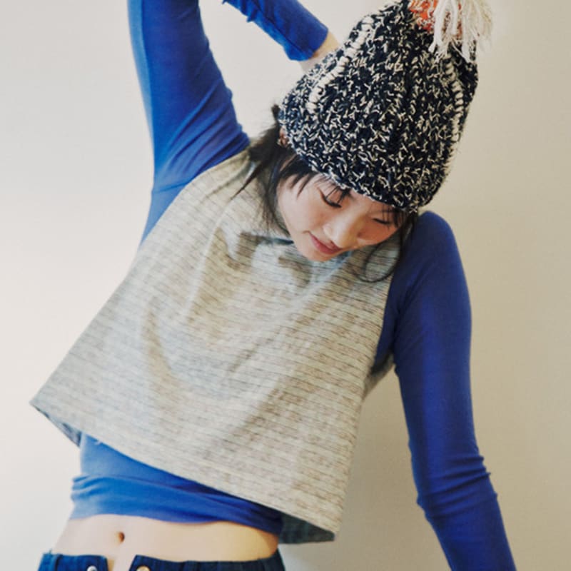 MISU A BARBE WET BEANIE NAVY