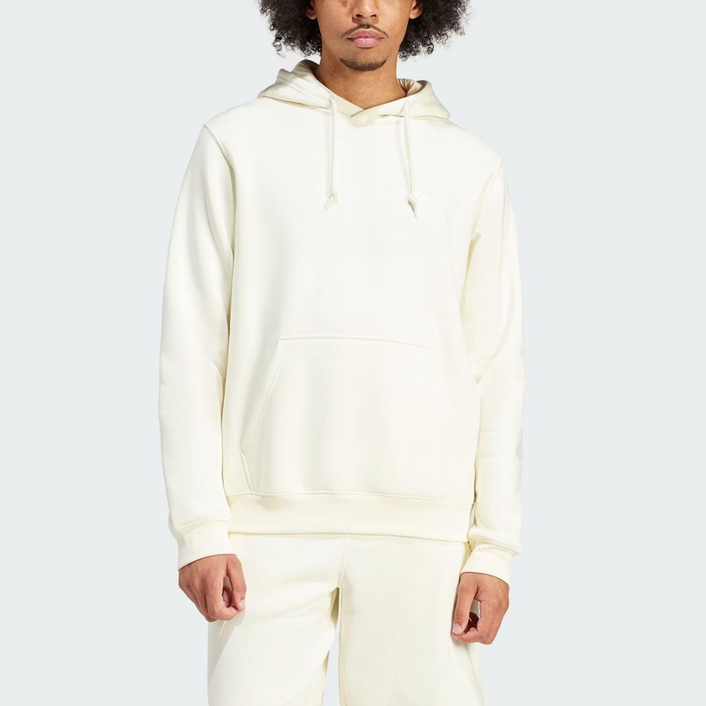 adidas Trefoil Essentials Hoodie Ivory Men Streetwear IR7790