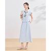IEF 2026 Summer French Style Two-Piece Long Skirt Set