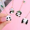 Pages for Readers Student Reading Book mark Panda Pendant Paper Clip Metal Bookmark Panda Bookmark