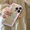 Plaid Stars Transparent Phone Case for Apple 13-17 Pro Max
