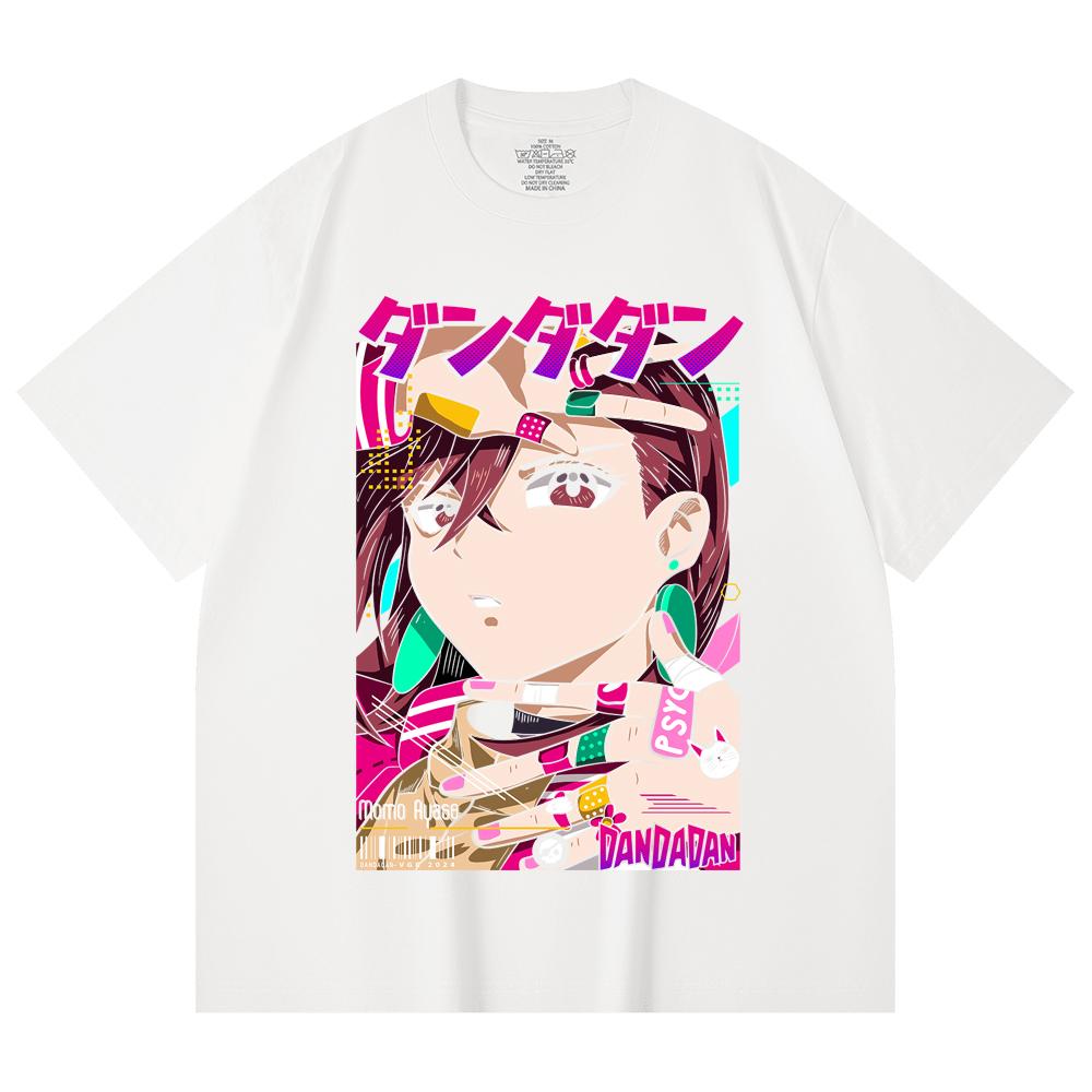 230 Gsm 100% Cotton Dandadan V21 Momo Print Unisex Heavy Cotton T Shirt