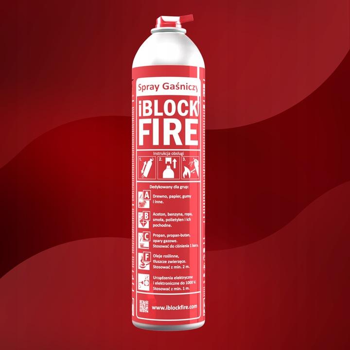 Domowy Spray Gaśniczy Abcf+E Bio Iblockfire Gaśnica Do Domu/Samochodu/Biura