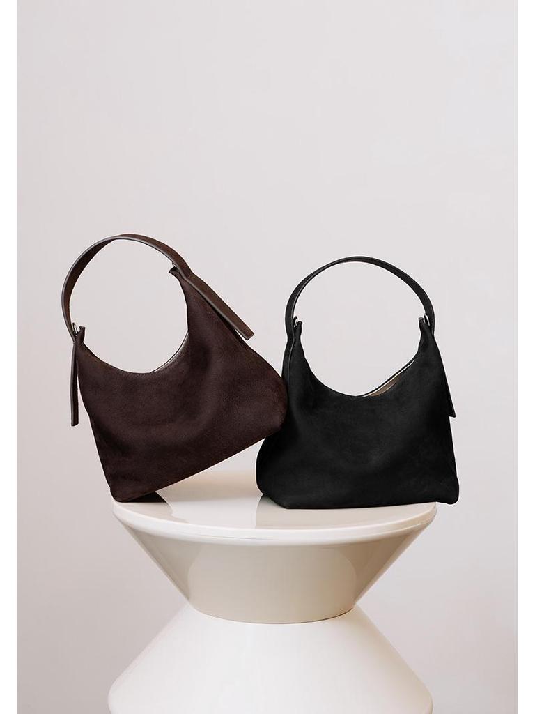 High-End Frosted Genuine Leather Cowhide Shoulder Bag - Women's Luxury Crossbody Tote Handbag