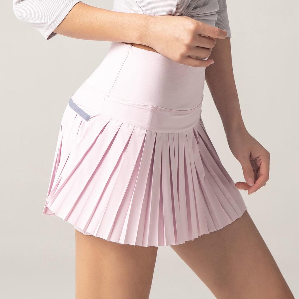 Fusta de tenis pentru femei, falsă, din două piese, ultra-ușoară, cu uscare rapidă, de vară, anti-expunere, yoga, fitness, plisată