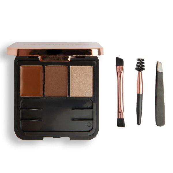 Makeup Revolution Braun Augenbrauenpuder, Brow Sculpt Kit (Medium Brown) - Bild 4
