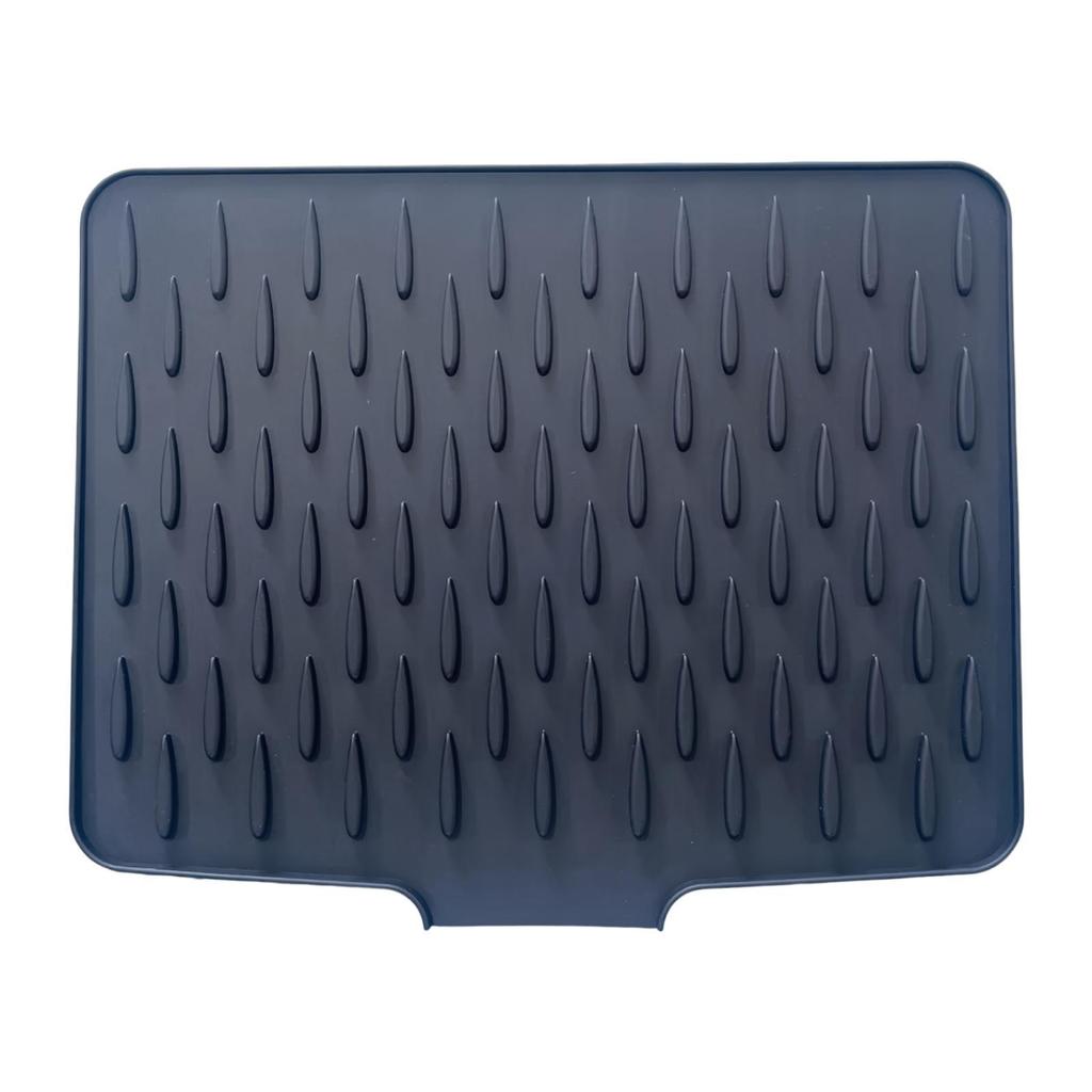 Silicone Dish Drying Mat Avoids Water Build Up Refrigerator Sturdy Heat Resistant Insulation Pad Drain Pad Dish Drying Pad