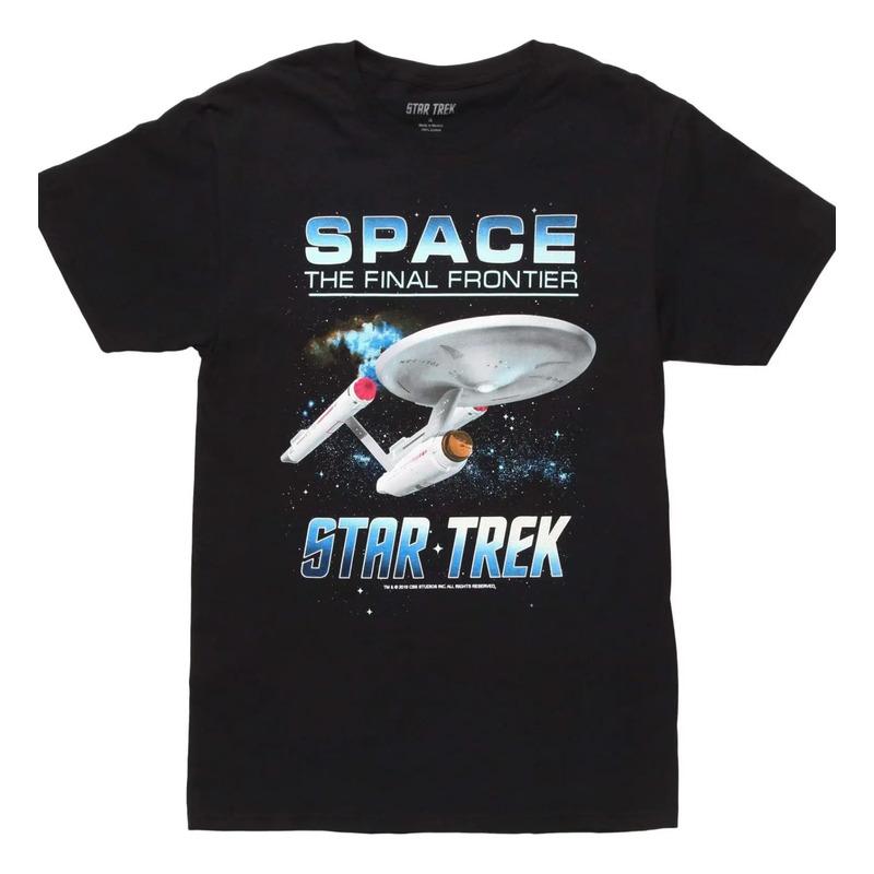 Camiseta Space Frontier De La Serie Original De Star Trek Pa S