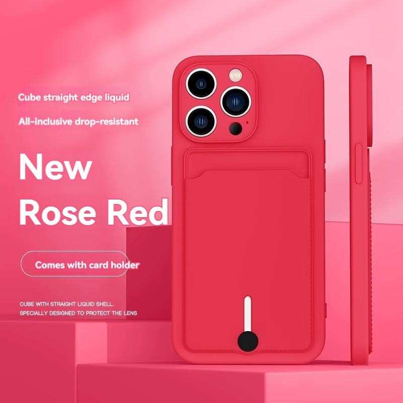 mobile phone case card slot  for For Iphone 16 15 14 13 12 11 pro max mini plus silicone  soft tpu Credit card  bag cover case