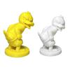 3D Printed Duck Statue Funny Desk Ornament Mini Yellow & White Cute Figurine for Office Desk Decor Gift for Coworkers Desktop Accessories