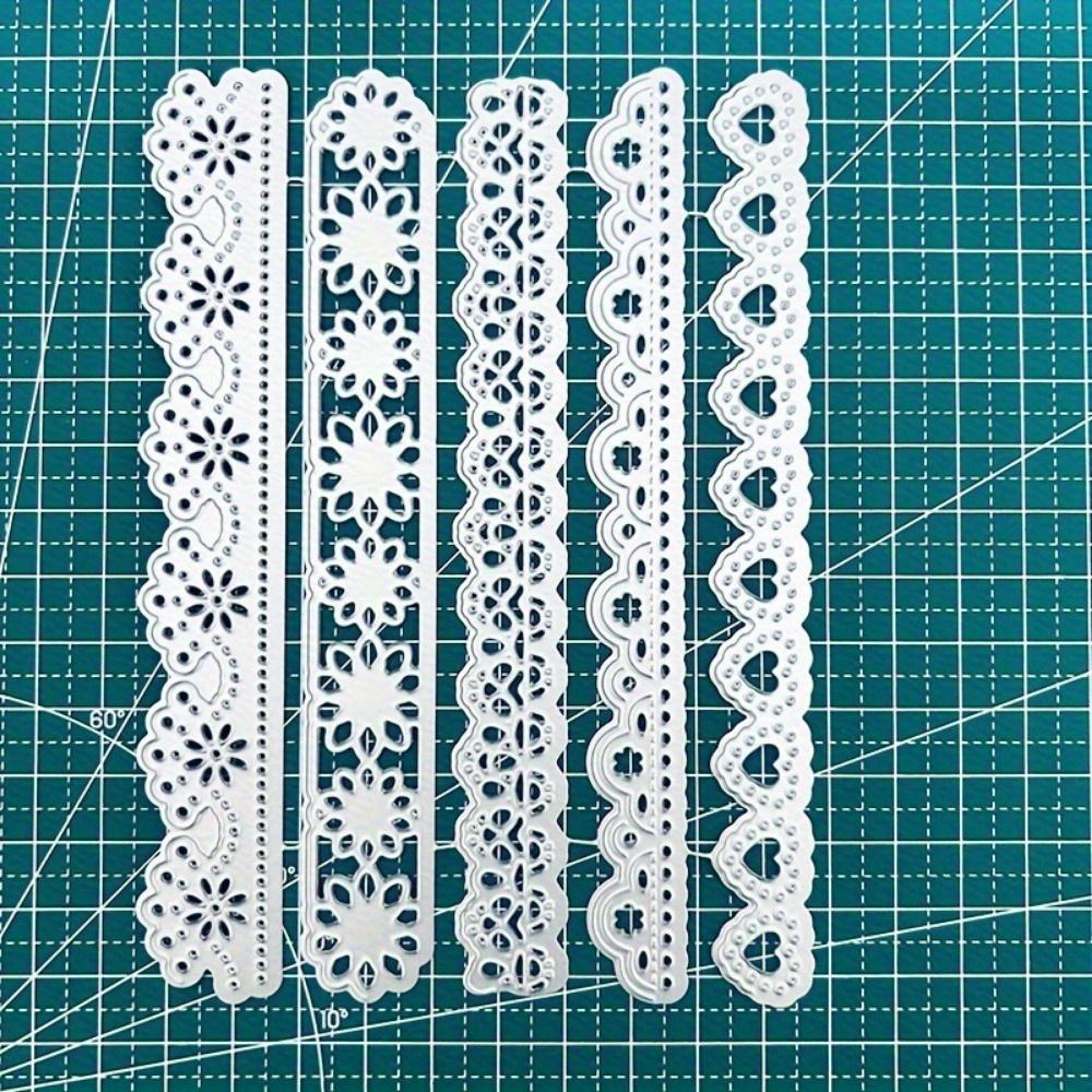 Lace Border Metal Cutting Die. Scrapbook Template for DIY Card & Album Crafts.
