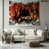 RBD Band Wall Tapestry Aesthetic Wall Hanging Printed Fabric Blanket Decorative Tapestries for Bedroom Living Room Home Decor