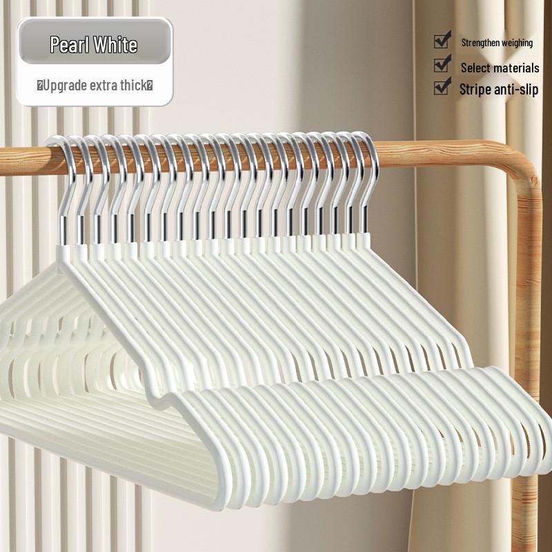 Gruccia Ispessita Antiscivolo per Casa, Senza Segni, Rivestita per Immersione, Modello Adulto, Stendibiancheria