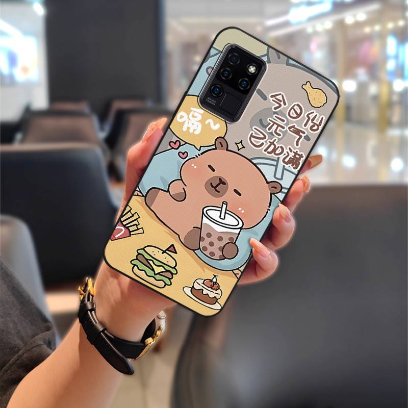 Back Cover Silicone Phone Case For Oukitel C21 Durable Phone Pouch Dirt-resistant Graffiti Full Wrap Cute Anti-dust TPU