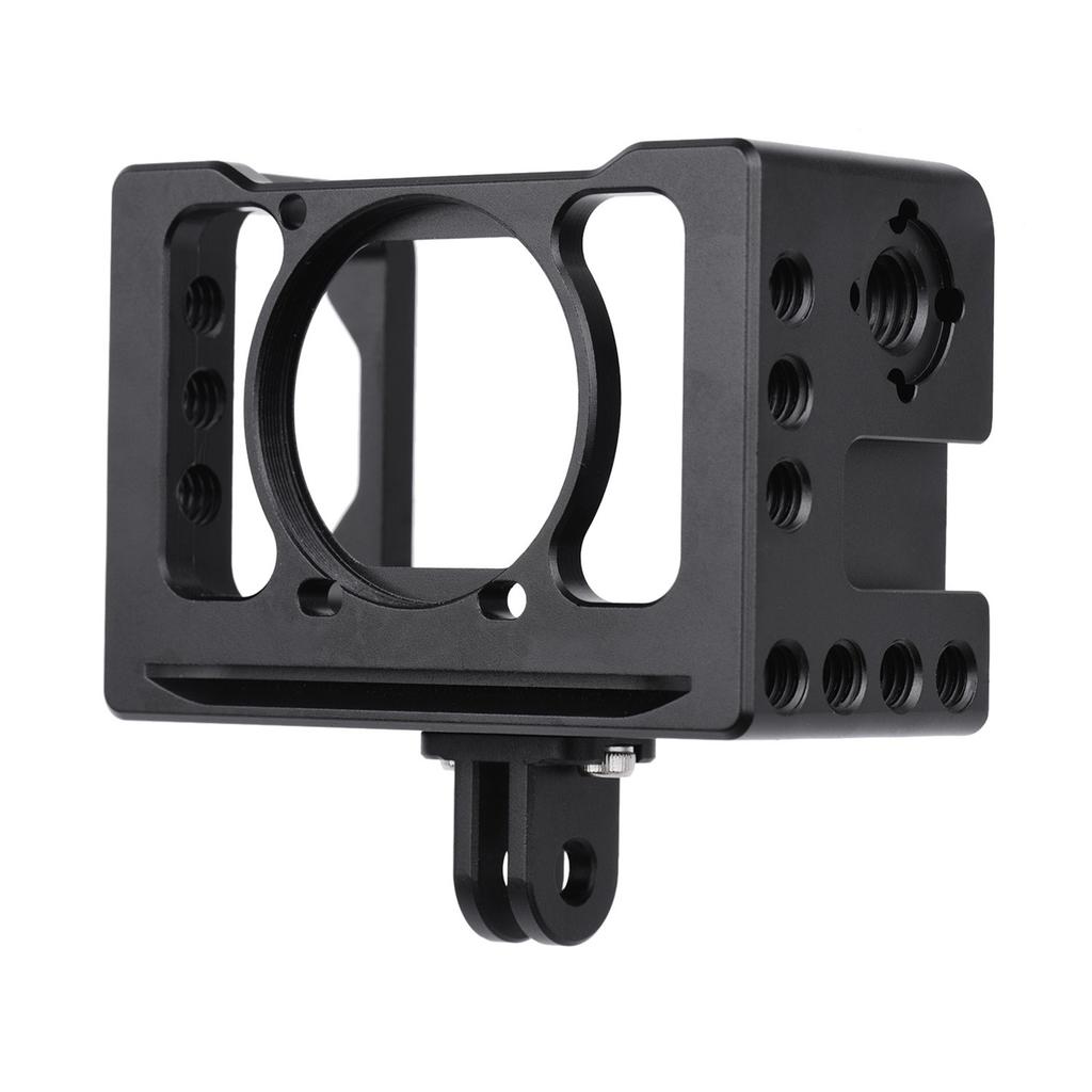 Aluminum Alloy Camera Vlog Cage Protective Camera Cage with 1 4 3 8 Inch Screw Holes Compatible with Sony RX0 II