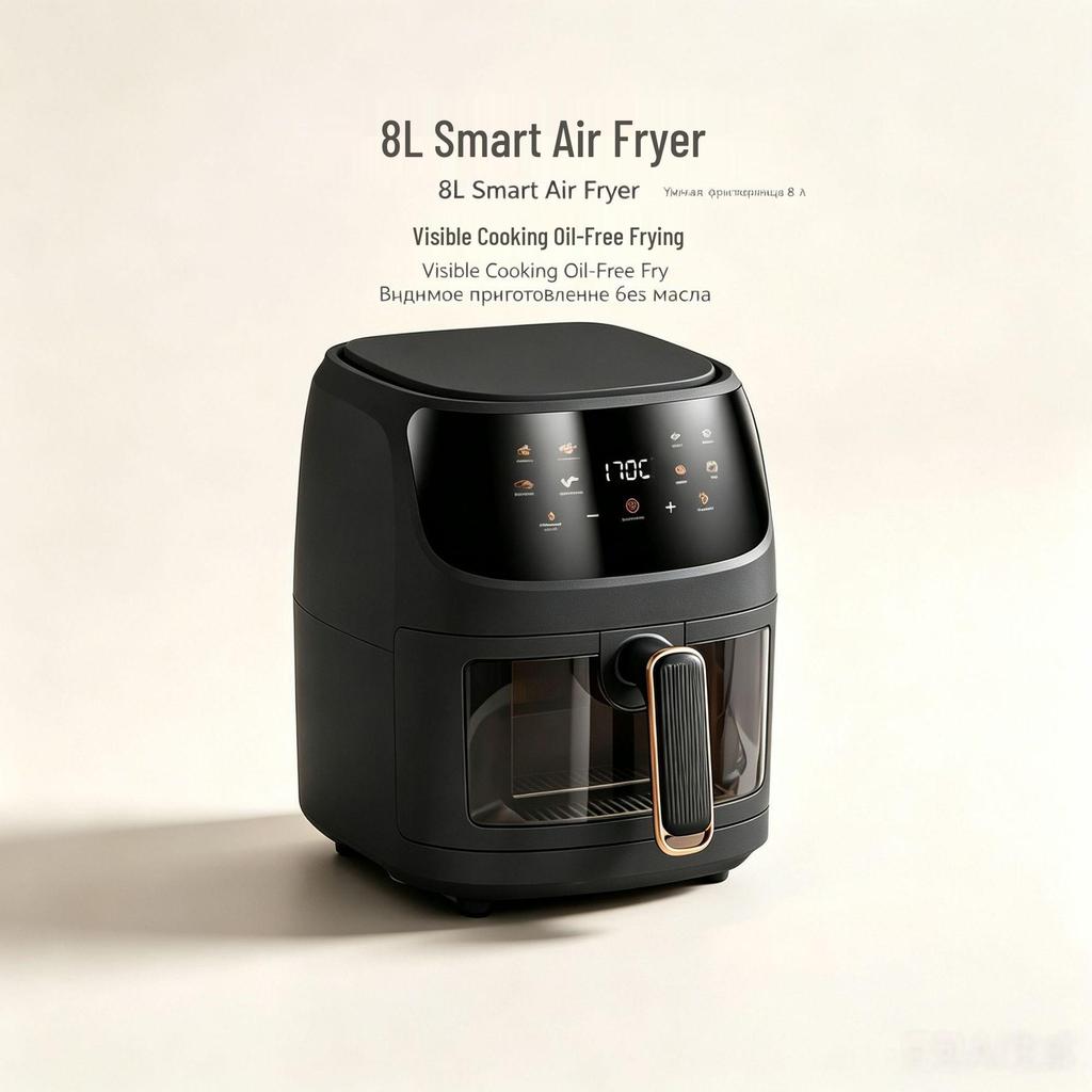 8L Multi-Functional Smart Touch Air Fryer Oven – Large Capacity Electric Fryer & French Fry Maker