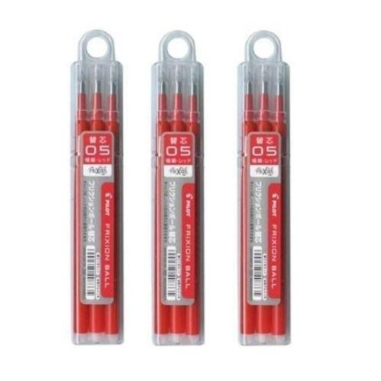 Pilot FriXion Ball 0,5mm Ersatzmine Rot 3er Set