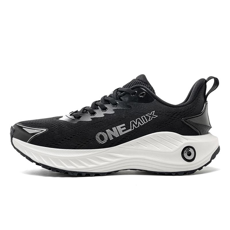 onemix Energetyczne buty do biegania dla mężczyzn Antypoślizgowe trampki Oddychająca siateczka Odkryty miękkie buty sportowe Buty sportowe Amortyzacja tenisówek do chodzenia