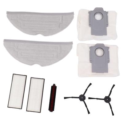 Vacuum Cleaner Accessories Kits for Roborock G20 Include 1 Mop Self Cleaning Brush 2 Mop 2 Dust Bag 2 Filter 2 Black