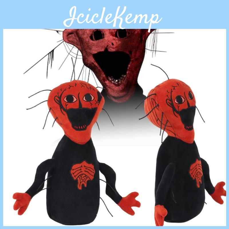 Gruseliges Horror-Spiel Plüschtier Der Gekochte Dunkler Stil Stoffpuppe Rot Schwarz