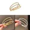 Copper Diamond Inlay Three Layer Minimalist Cuff Bracelet For Women