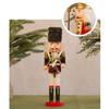Weihnachts-Nussknacker Ornament Kleiner Holzsoldat Weihnachtsdekorationen Nussknacker Figur Ornament für Tisch Regal