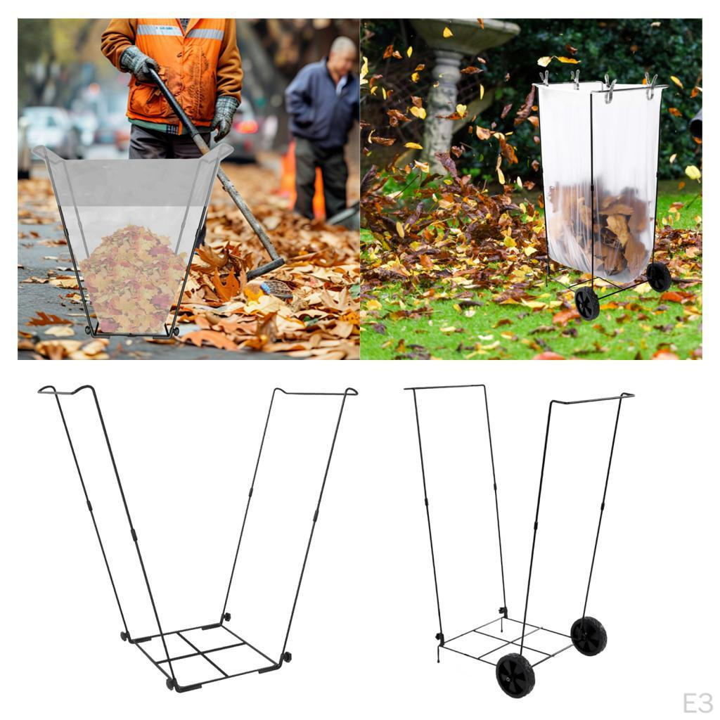 Waste Bag Holder Made of Metal with A Shaped Handle. Easy to Assemble for Gardening And Camping