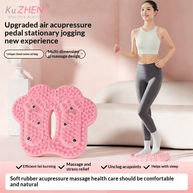 Anti-slip Acupressure Foot Massager Pad Inflatable Foot Massager Strong Suction Cups Foldable Portable Drainage Holes