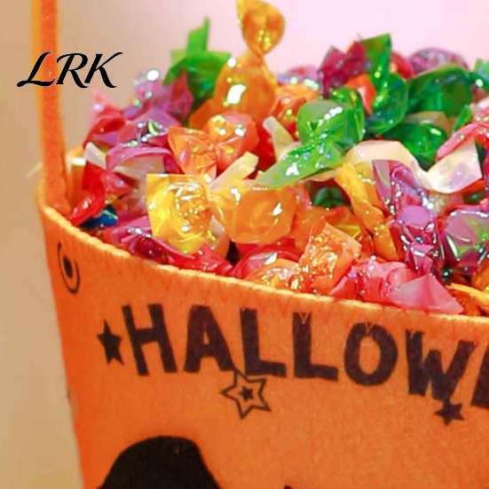 Black Cat Treat Pail Halloween Trick or Bucket for Kids, Pumpkin Face Ghost Bat Candy Snack Basket, Holder with Handle Party Favors Bag