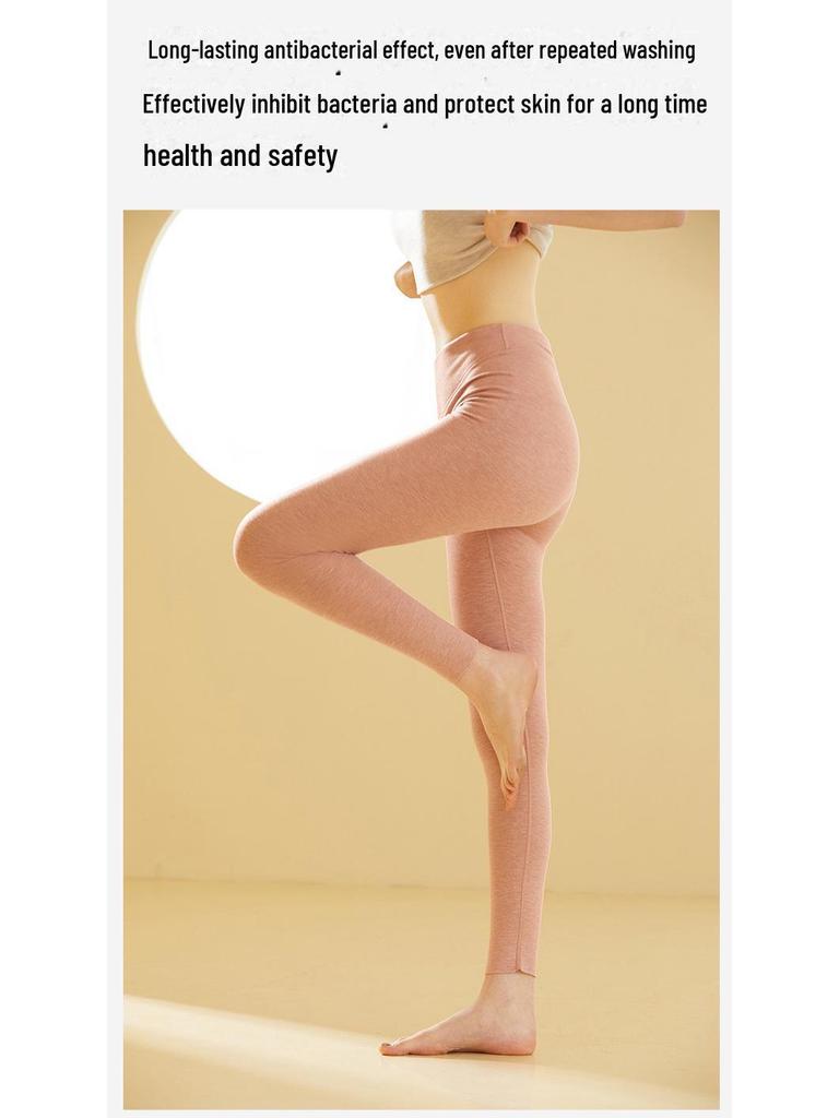 Damen Hochtailliertes Thermisches Kaschmir-Seiden-Hosenanzug-Set - Antibakteriell und Nahtlos.