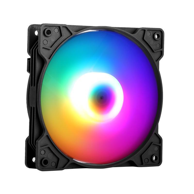 

Phantom White 120 мм бесшумный вентилятор охлаждения корпуса RGB Large 4Pin Phantom Colorful - 12cm Case Fan чёрный