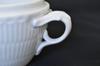 ROYAL COPENHAGEN White Fluted Half-Lace Sugar Pot Denmark Vintage Rare