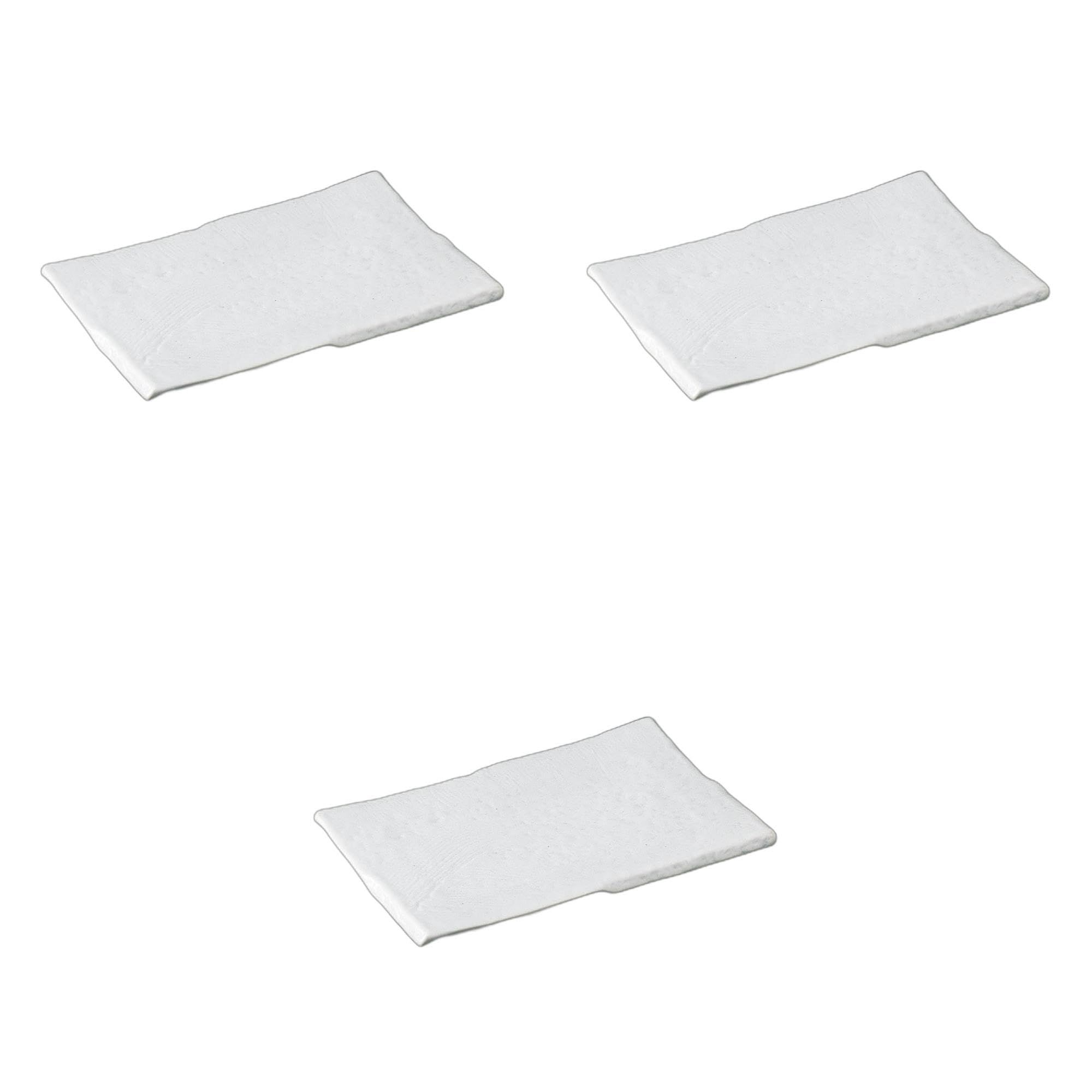 

Set of 3 Pottery Plates x x Pottery Setomonohonpo Wood-turned [22.5 14.3 2cm] Plates, Ceramic,