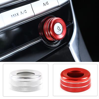 Abdeckung aus Aluminiumlegierung für Jaguar F-PACE XE XEL XF XFL 2016- Auto-Zentralsteuerung Lautstärkeregler Ring Autozubehör
