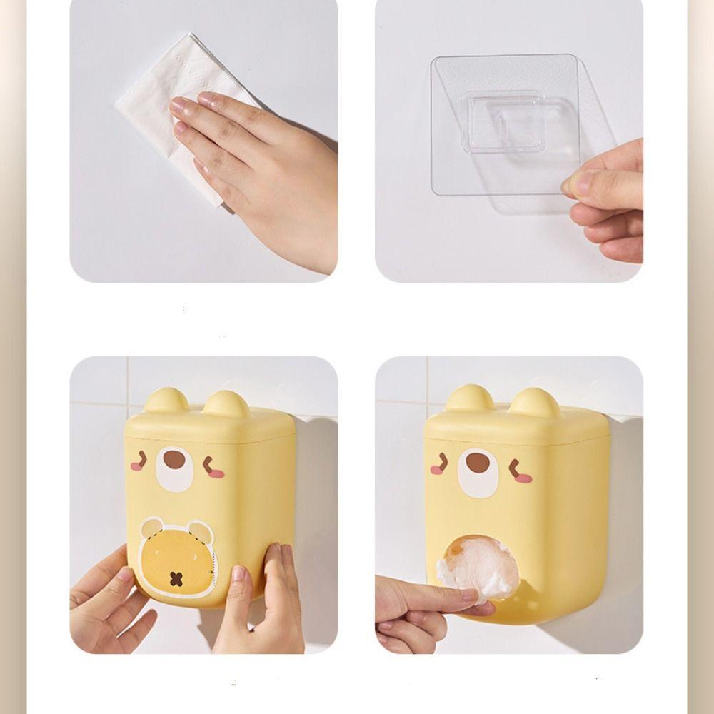 Cartoon Filter Storage Box Extractable Filter Organizer Rack  Bathroom Organizer