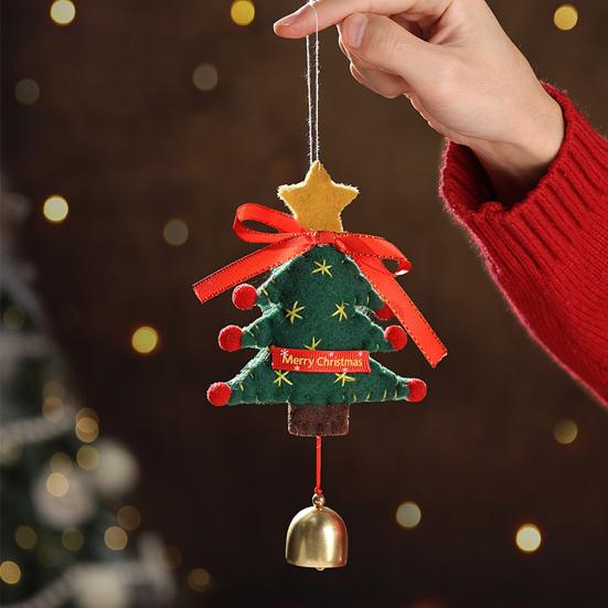 Christmas Ornament Small Boot Mitten Santa Snowman Gingerbread Man Xmas Tree Hanging Ornament Holiday Decorative Car Pendant for Wall Window Decor