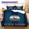 SSC Napoli Custom Name Pattern Bedding,Quilt Set Quilt Cover Pillowcase Home Birthday Gift(1 * duvet cover + 2 * pillowcase, without core)