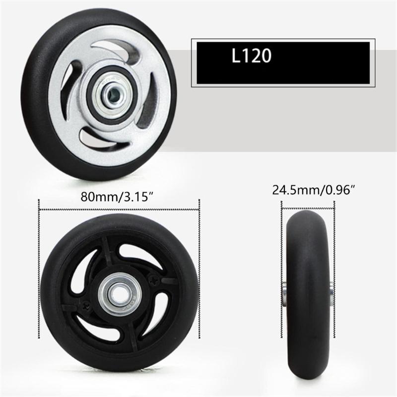 1PC Roda Giratória Versátil para Bagagem e Malas Mobilidade Sem Esforço Alta Capacidade de Carga