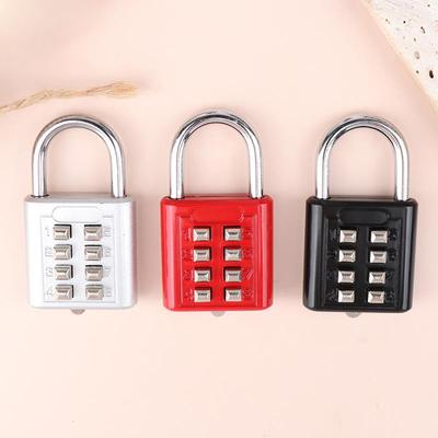 8 Digits Password Code Combination Padlock Zinc Alloy Suitcase For Luggage Travel Smart Lock Keyed Anti-thieft