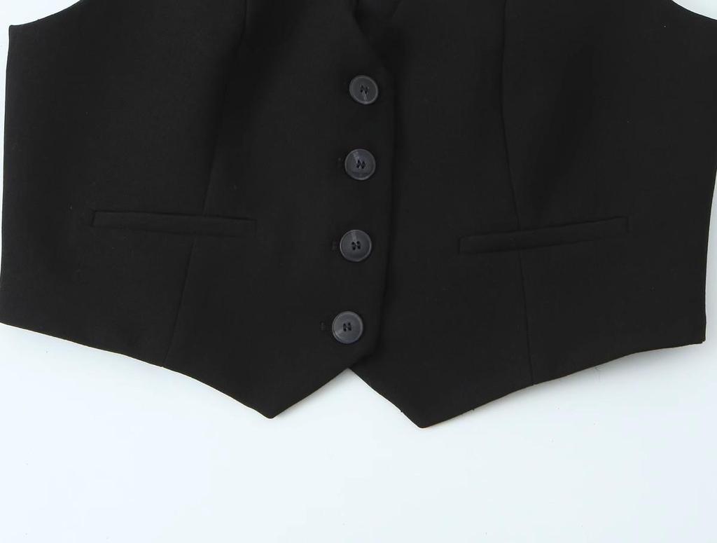 Spring 2025 Women's European & American Style Sleeveless Vest and Long Pants Set