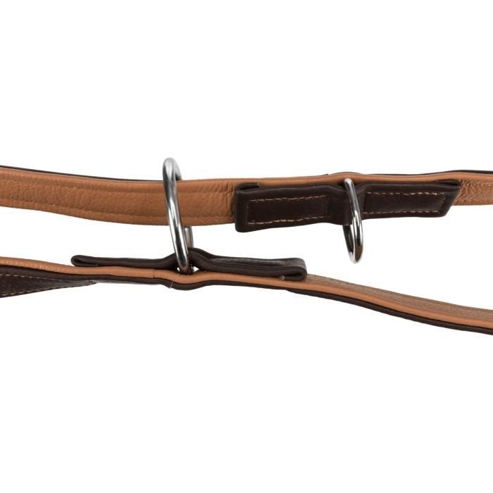 Laisse pour chien - Trixie - Active Comfort - Cuir véritable - 2,00 m - Multi-positions