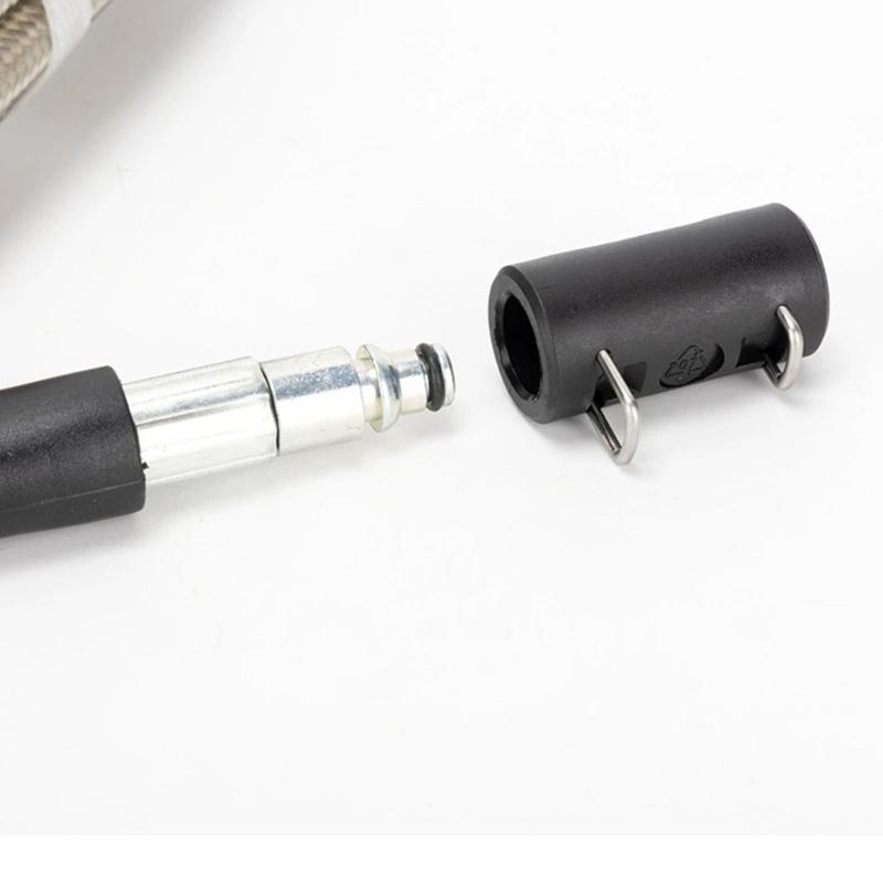 Pressure Washer Connector Fitting 2 Piece Hose Extension Coupler with Clip Lock Design for Vehicle Washing and Patio Rinsing