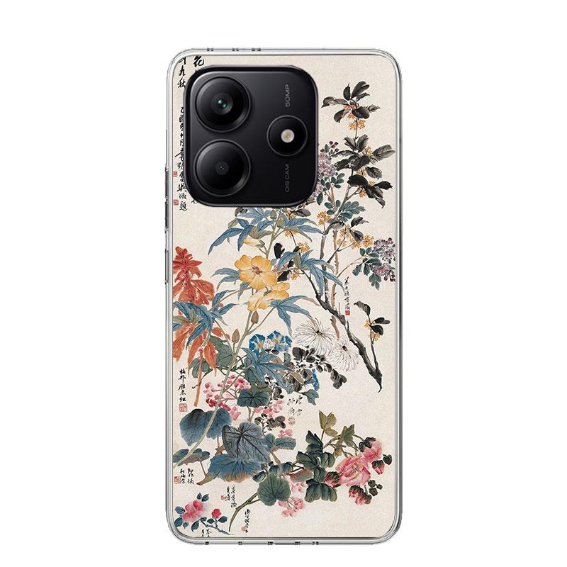 Chinese Style ink Painting Art Phone Case For Xiaomi Redmi Note 15 14 13 12S 12 Pro Plus 11S 11E 11 11T 10S 10 Art Soft Pattern