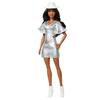 Barbie - Poupée Barbie Fashionistas Robe Argentée avec chapeau de cowboy - Barbie - HYT95
