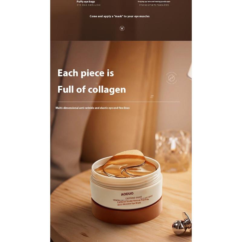 Snake Venom Peptide Anti-wrinkle Eye Mask Hydrating Moisturizing Desalination Firming Relief Around the Eyes