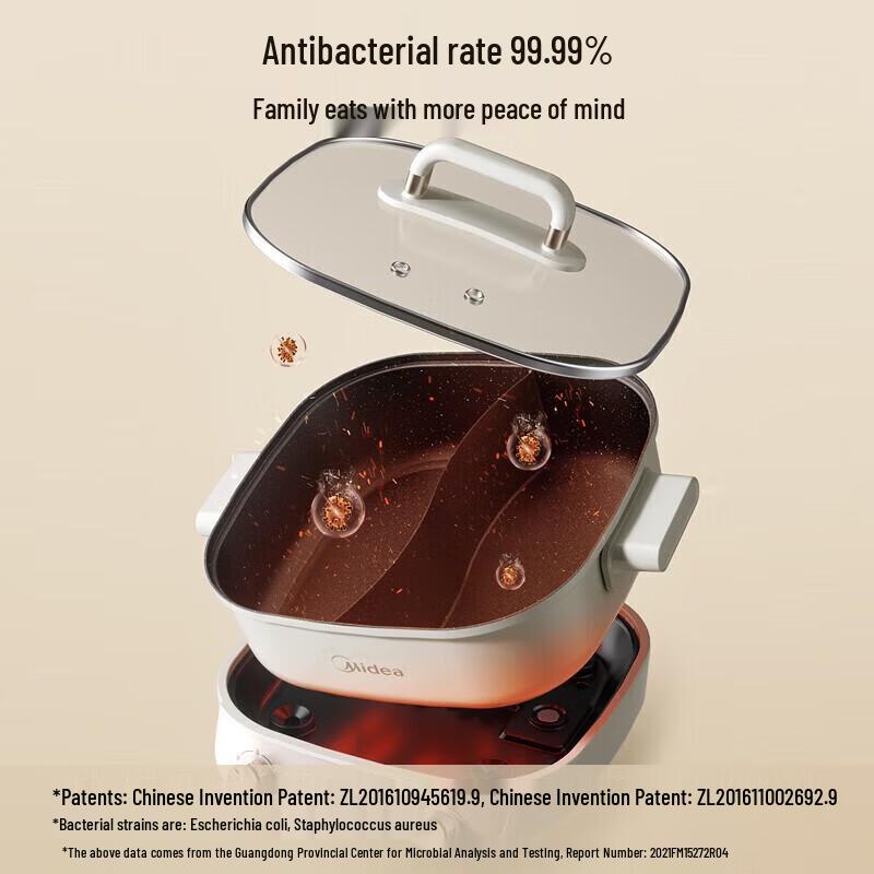 Midea 5.5L Split Dual-Flavor Electric Hot Pot